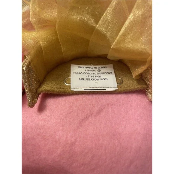 Disney Mouse Ears Princess Hat with Veil Fluffy Ears SNAP ON - Picture 9 of 11